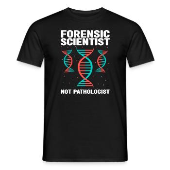 Forensischer Wissenschaftler und Kriminallabor - Männer T-Shirt - Schwarz - Vorne - AI Model Male 178 light (178cm)