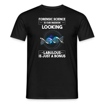Forensik und forensische Wissenschaft - Männer T-Shirt - Schwarz - Vorne - AI Model Male 178 light (178cm)