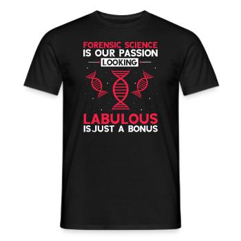 Forensische Kriminologie und Tatort-Ermittler - Männer T-Shirt - Schwarz - Vorne - AI Model Male 178 light (178cm)
