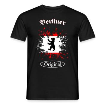 Berliner Original - Männer T-Shirt - Schwarz - Vorne - AI Model Male 178 light (178cm)