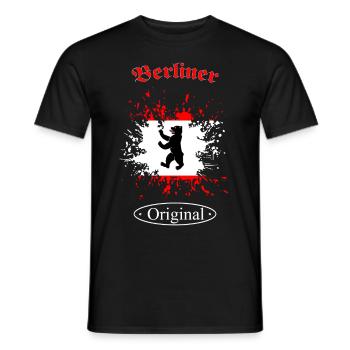 Berliner Original - Männer T-Shirt - Schwarz - Vorne - AI Model Male 178 light (178cm)
