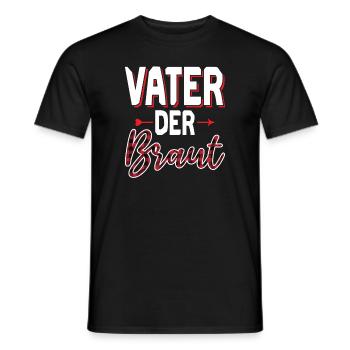 Vater der Braut Brautvater Hochzeit Polterabend - Männer T-Shirt - Schwarz - Vorne - AI Model Male 178 light (178cm)