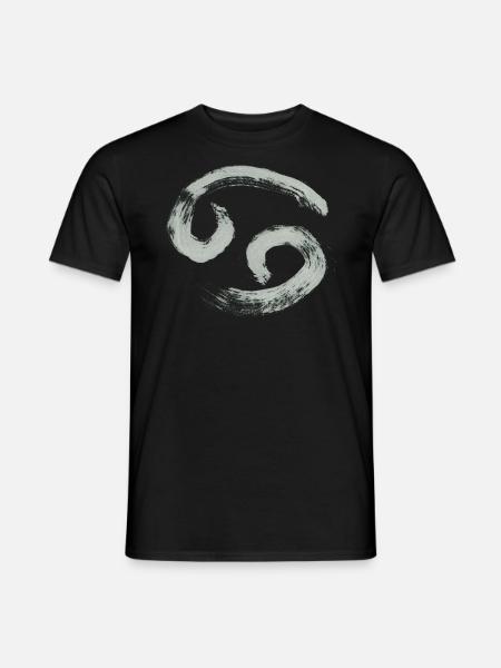 Sternzeichen Krebs - Männer T-Shirt - Schwarz