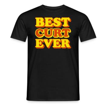 Curt Prénom Cadeau drôle - T-shirt homme - noir - Devant - AI Model Male 178 light (178cm)