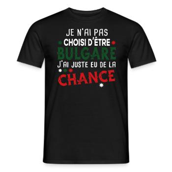 Bulgare Bulgarie Europe Cadeau Pays Humour - T-shirt homme - noir - Devant - AI Model Male 178 light (178cm)