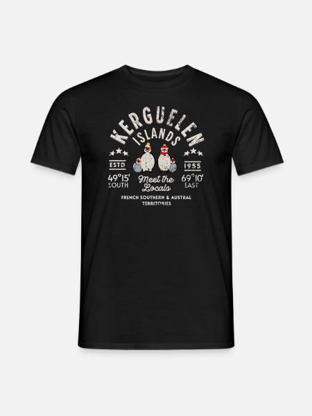 Kerguelen Islands Meet the locals - Mænd T-shirt - sort