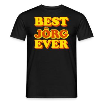 Jörg Vorname Lustiges Geschenk - Männer T-Shirt - Schwarz - Vorne - AI Model Male 178 light (178cm)