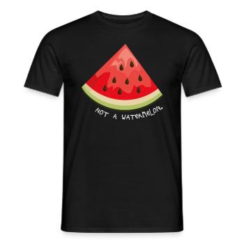 Freies Palästina kein patriotisches Symbol der Wassermelone - Männer T-Shirt - Schwarz - Vorne - AI Model Male 178 light (178cm)