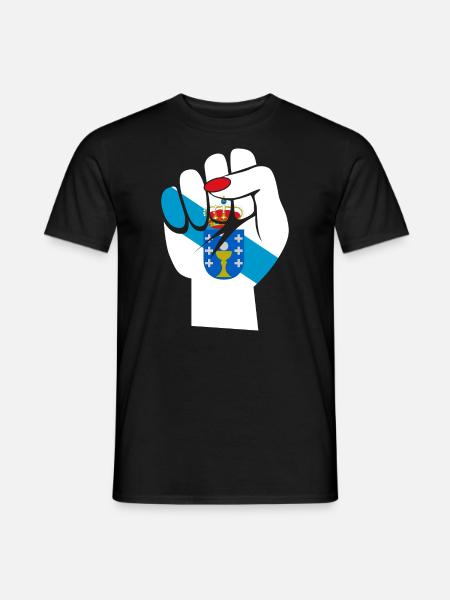 Galicia, Galician Flag, bandeira do orgullo - Men's T-Shirt - black