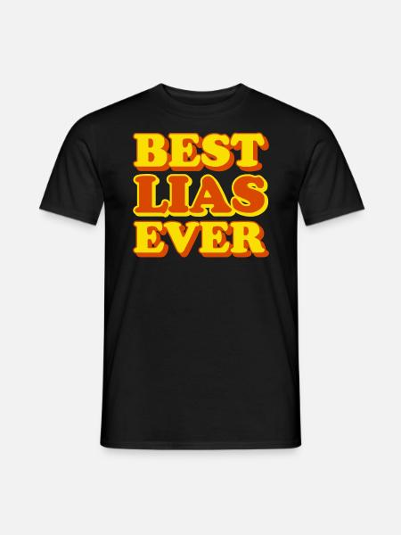 Lias Vorname Lustiges Geschenk - Männer T-Shirt - Schwarz