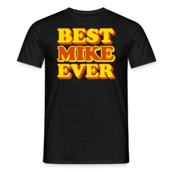 Drôle de cadeau avec prénom Mike - T-shirt homme - noir - Devant - AI Model Male 178 light (178cm)