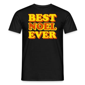 Noel Vorname Lustiges Geschenk - Männer T-Shirt - Schwarz - Vorne - AI Model Male 178 light (178cm)