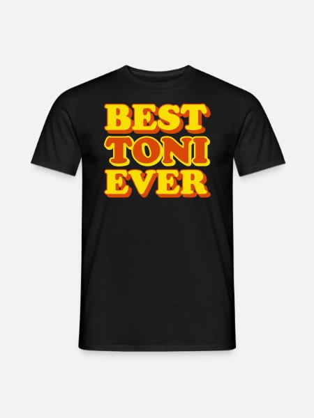 Toni Vorname Lustiges Geschenk - Männer T-Shirt - Schwarz