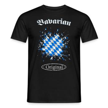 Bayern Bavarian Original - Männer T-Shirt - Schwarz - Vorne - AI Model Male 178 light (178cm)