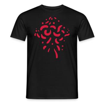 Pattern Flourishes VECTOR - Men's T-Shirt - black - Front - AI Model Male 178 light (178cm)