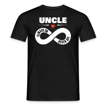 Oncle Toujours On Never Off Onkel Chemise - T-shirt homme - noir - Devant - AI Model Male 178 light (178cm)