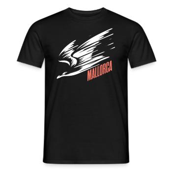 Mallorca Sturzflug Tiefflieger Möwe Urlaub T-Shirt - Männer T-Shirt - Schwarz - Vorne - AI Model Male 178 light (178cm)
