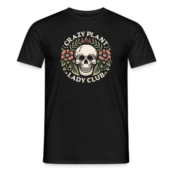 Verrückte Pflanze Lady Club Humor Pflanzen - Männer T-Shirt - Schwarz - Vorne - AI Model Male 178 light (178cm)