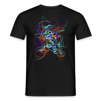 Abstrait - T-shirt homme - noir - Devant - AI Model Male 178 light (178cm)