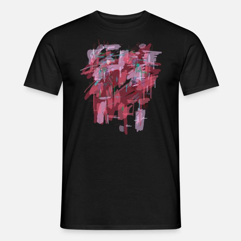 Roter Hintergrund - Männer T-Shirt - Schwarz