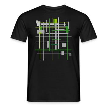Muster - Männer T-Shirt - Schwarz - Vorne - AI Model Male 178 light (178cm)
