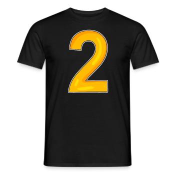 2 - Männer T-Shirt - Schwarz - Vorne - AI Model Male 178 light (178cm)