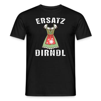 Trachtenshirt Damen Trachten Tracht Ersatz Dirndl - Men's T-Shirt - black - Front - AI Model Male 178 light (178cm)