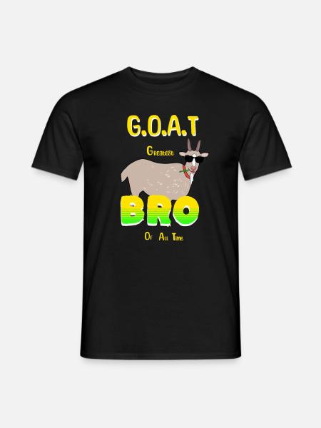 GOAT Bro - Männer T-Shirt - Schwarz