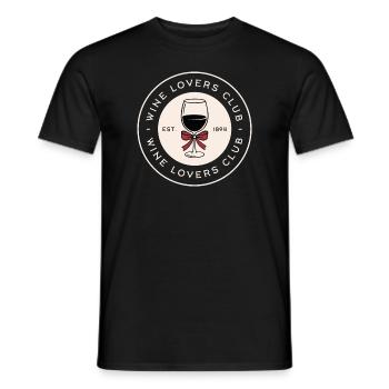 Club der Weinliebhaber - Männer T-Shirt - Schwarz - Vorne - AI Model Male 178 light (178cm)