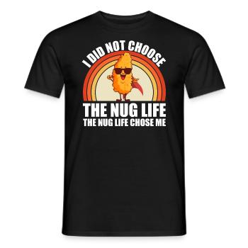 Lustige Nug-Life Kinder Kleinkind Ich liebe Chicken Nuggets - Männer T-Shirt - Schwarz - Vorne - AI Model Male 178 light (178cm)