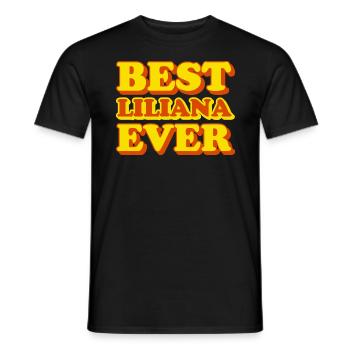 Liliana First Name Funny Gift - Men's T-Shirt - black - Front - AI Model Male 178 light (178cm)
