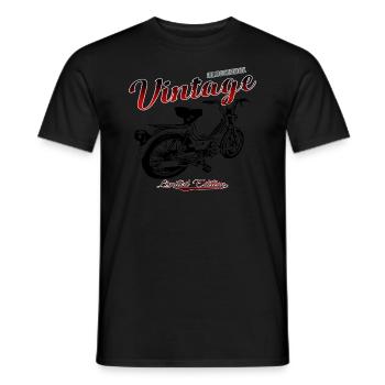 Moped Moped Mokick Cult Vintage - Men's T-Shirt - black - Front - AI Model Male 178 light (178cm)