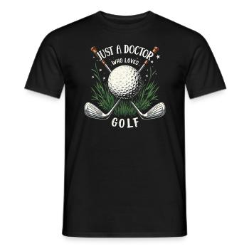 Doctor and Golf - Men's T-Shirt - black - Front - AI Model Male 178 light (178cm)