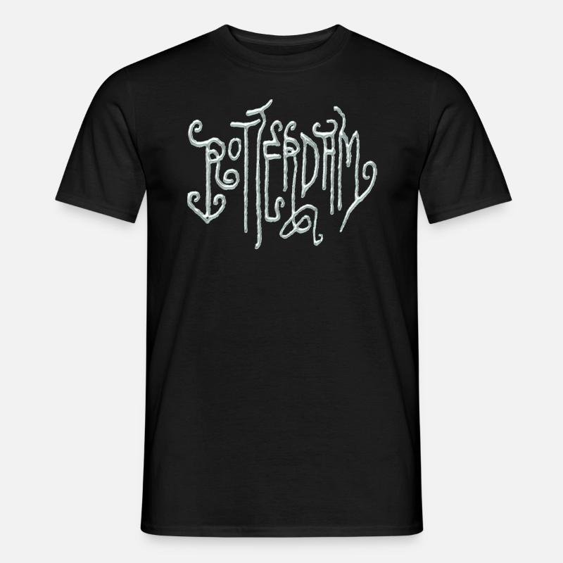 Rotterdam - Männer T-Shirt - Schwarz