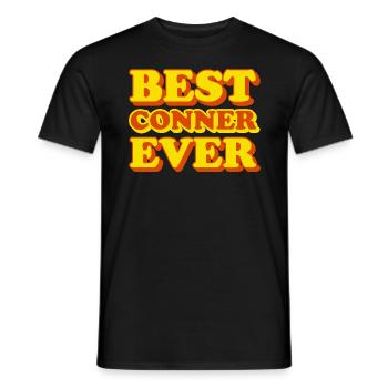 Conner First Name Funny Gift - Men's T-Shirt - black - Front - AI Model Male 178 light (178cm)