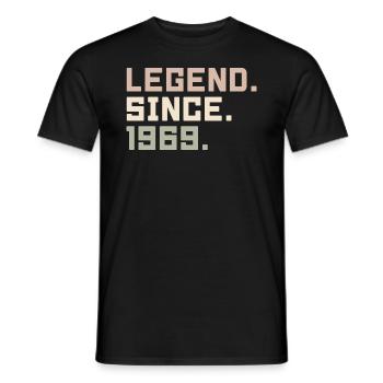 Legenden wurden im 1969 geboren Geschenkideen 1969 - Männer T-Shirt - Schwarz - Vorne - AI Model Male 178 light (178cm)