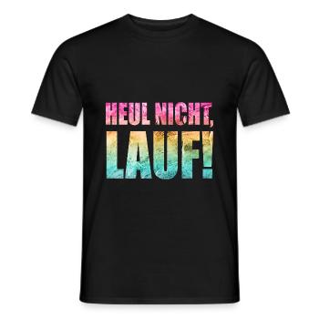 Ne pleurez pas, courez ! - Course à pied, jogging, sport, course à pied - T-shirt homme - noir - Devant - AI Model Male 178 light (178cm)
