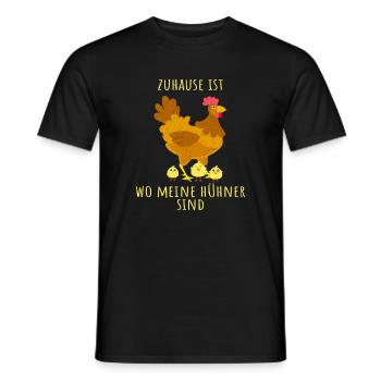 Landwirt Hühnerbauer Hühner Geflügel Zuhause - Männer T-Shirt - Schwarz - Vorne - AI Model Male 178 light (178cm)