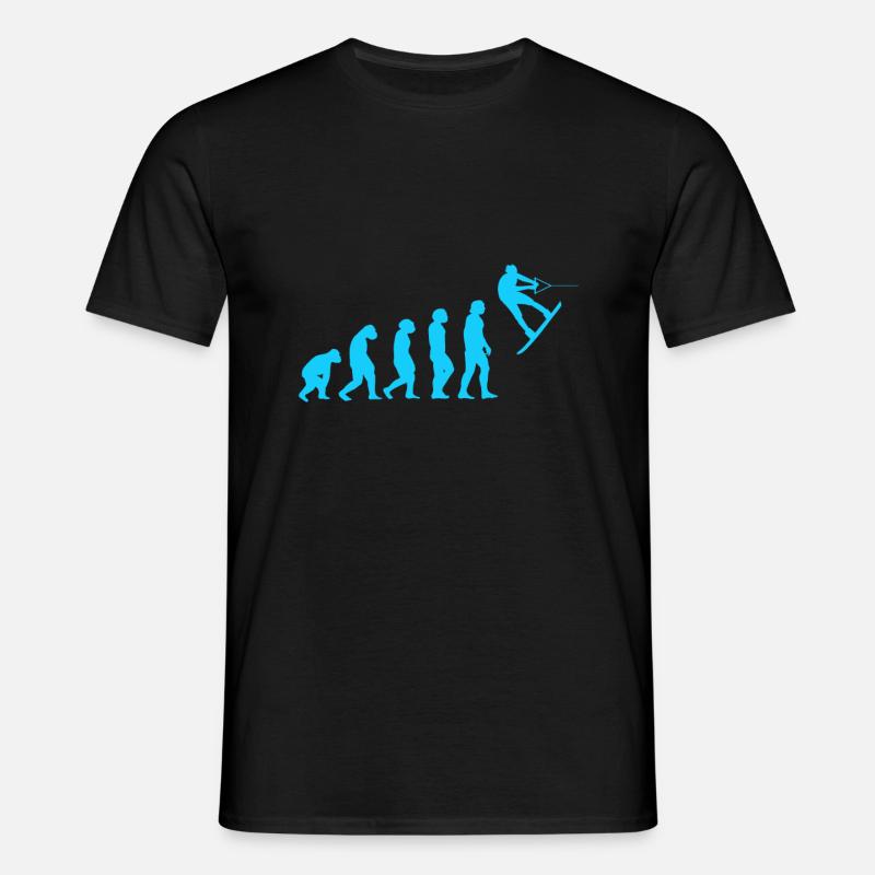 Wakeboard Evolution - Männer T-Shirt - Schwarz