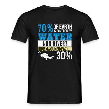Taucher Lustige Geschenkidee Gerätetauchen - Männer T-Shirt - Schwarz - Vorne - AI Model Male 178 light (178cm)