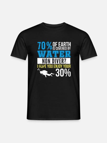 Diver Funny gift idea scuba diving - Men's T-Shirt - black