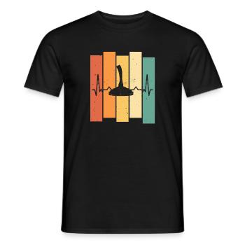 Curler Funny Gift - Men's T-Shirt - black - Front - AI Model Male 178 light (178cm)