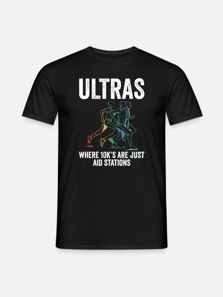 Geschenk für Ultra-Marathon-Läufer - Männer T-Shirt - Schwarz