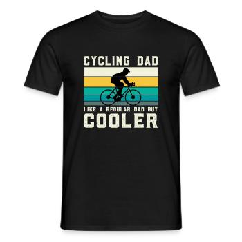 Papa vélo - T-shirt homme - noir - Devant - AI Model Male 178 light (178cm)