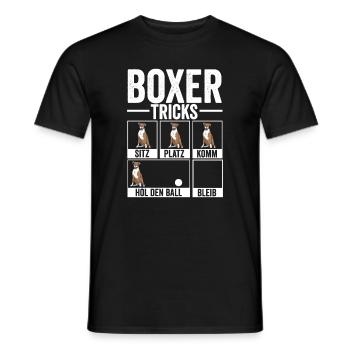 Cadeau de propriétaire de chien boxeur allemand - T-shirt homme - noir - Devant - AI Model Male 178 light (178cm)