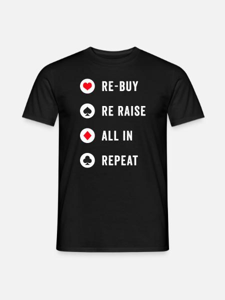 Poker Texas Holdem-Geschenk - Männer T-Shirt - Schwarz