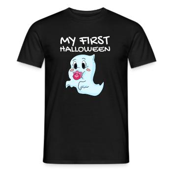Mon premier bébé d'Halloween - T-shirt homme - noir - Devant - AI Model Male 178 light (178cm)