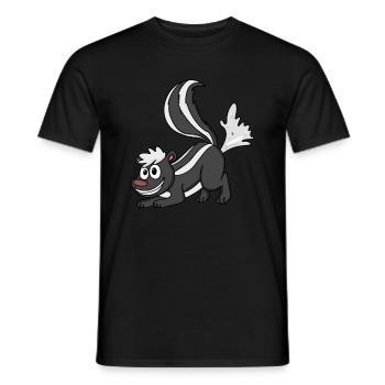 moufette - T-shirt homme - noir - Devant - AI Model Male 178 light (178cm)