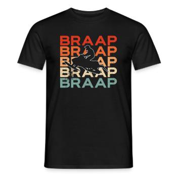 Snowmobile Snowmobiling - Men's T-Shirt - black - Front - AI Model Male 178 light (178cm)