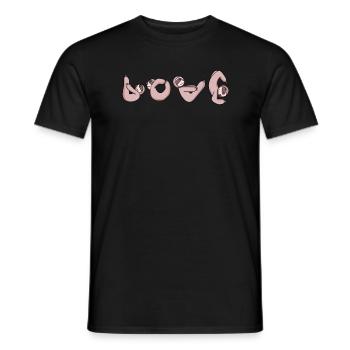 Love Yoga Fitness Faultier Liebe - Männer T-Shirt - Schwarz - Vorne - AI Model Male 178 light (178cm)